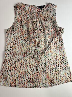 The Limited Women's Size M Abstract Brushstroke Sleeveless Blouse Top